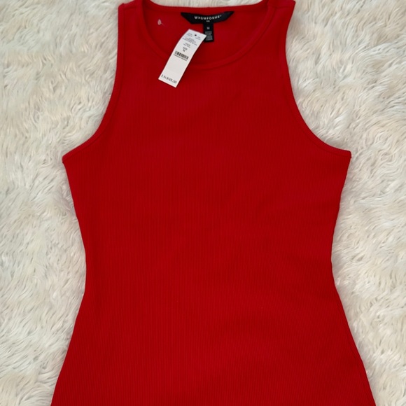 WHBM FORME Ribbed Tank Heatwave Medium - Picture 4 of 4